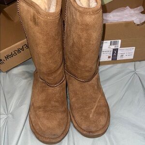 BearPaw Kids Brown Suede Boots